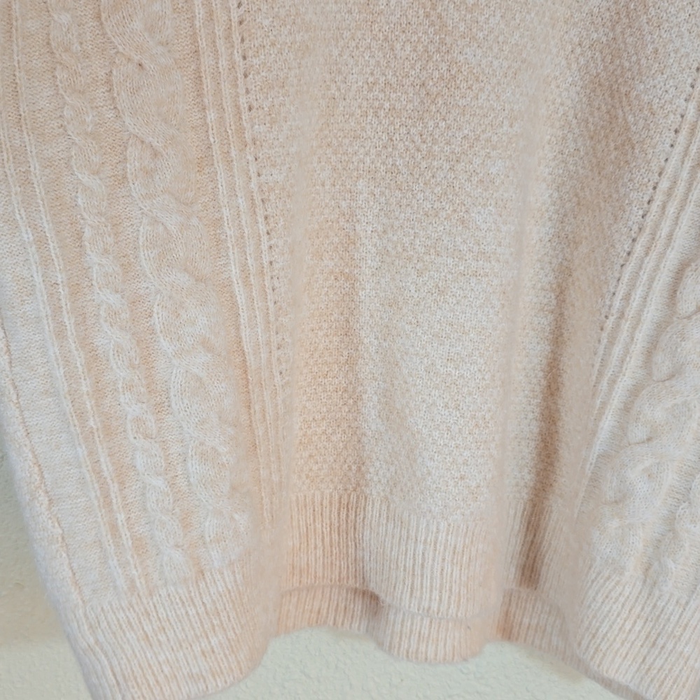 Madewell Cable Havener Pullover Sweater Alpaca-Poly-Wool-Blend Women's Sz.M - Picture 8 of 14